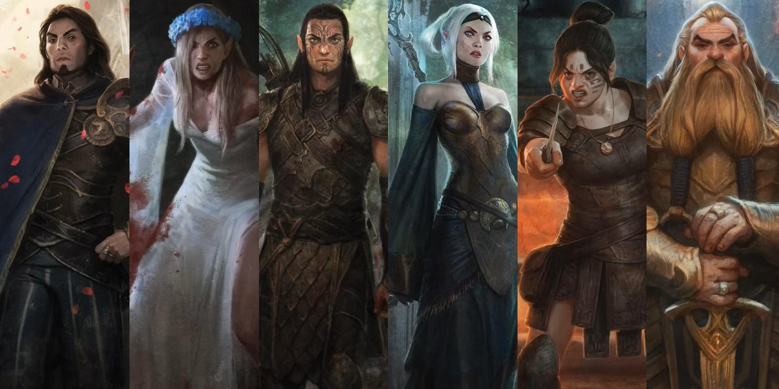dragon age origins: noble, city elf, dalish elf, mage, class less dwarf, noble dwarf